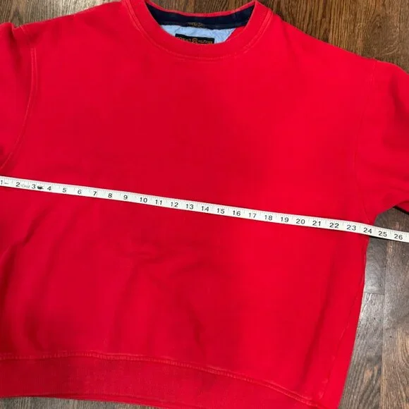 Tommy Hilfiger Vintage Y2K Red Crewneck Sweatshirt - Women's Large - Picture 7 of 11